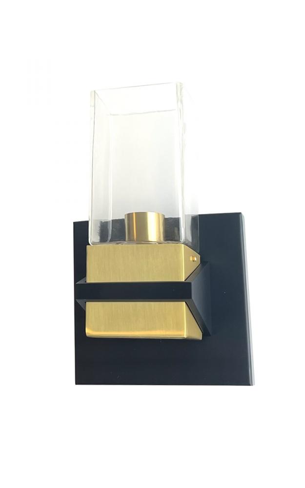 Wall Sconce Aged Brass/Black