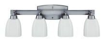 Craftmade 14728BNK4 - Bridwell 4 Light Vanity in Brushed Polished Nickel