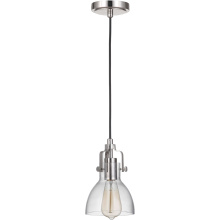 Craftmade P831PLN1-C - State House 1 Light Clear Dome Mini Pendant in Polished Nickel