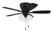 Craftmade WHL42FB5C3 - 42" Wheeler 3-Light in Flat Black w/ Flat Black/Greywood Blades
