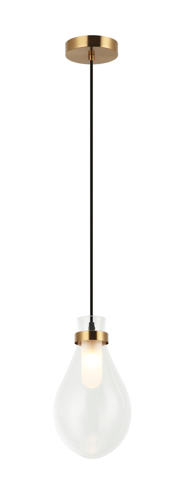 Seranna Aged Gold Brass Pendant