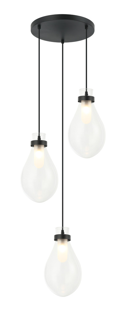 Seranna Matte Black Pendant