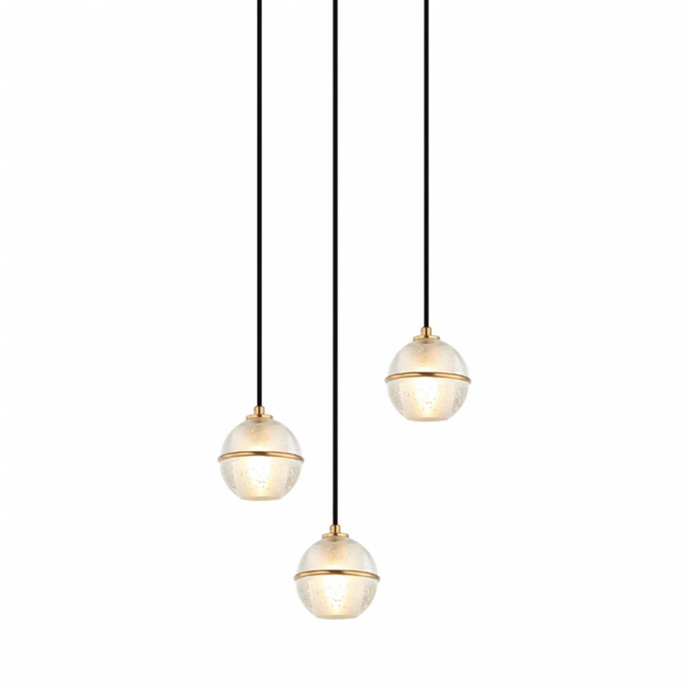 Misty Aged Gold Brass Pendant