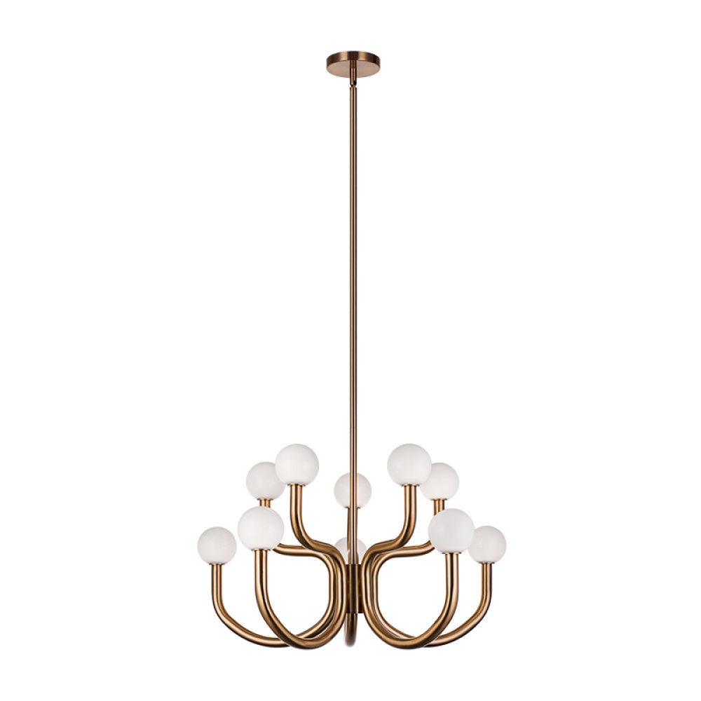 Joelle Aged Gold Brass Pendant