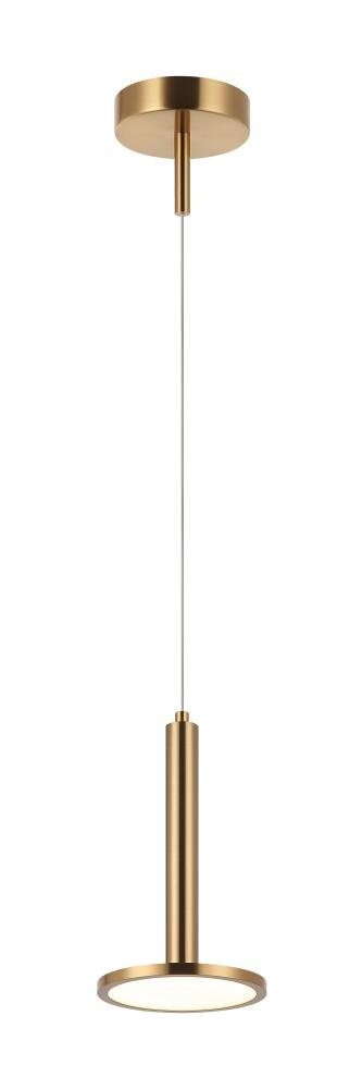 Extraterrestrial Aged Gold Brass Pendant