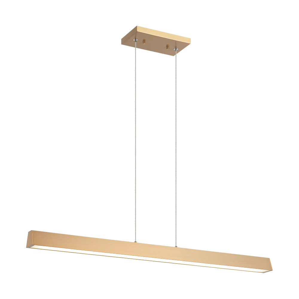 Isosceles Aged Gold Brass Chandelier