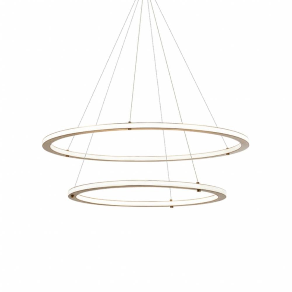 Victoria Brushed Gold Pendant
