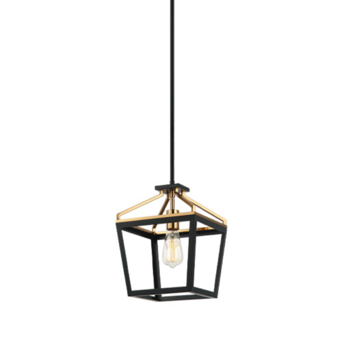 Mavonshire Black + Aged Gold Brass Chandelier