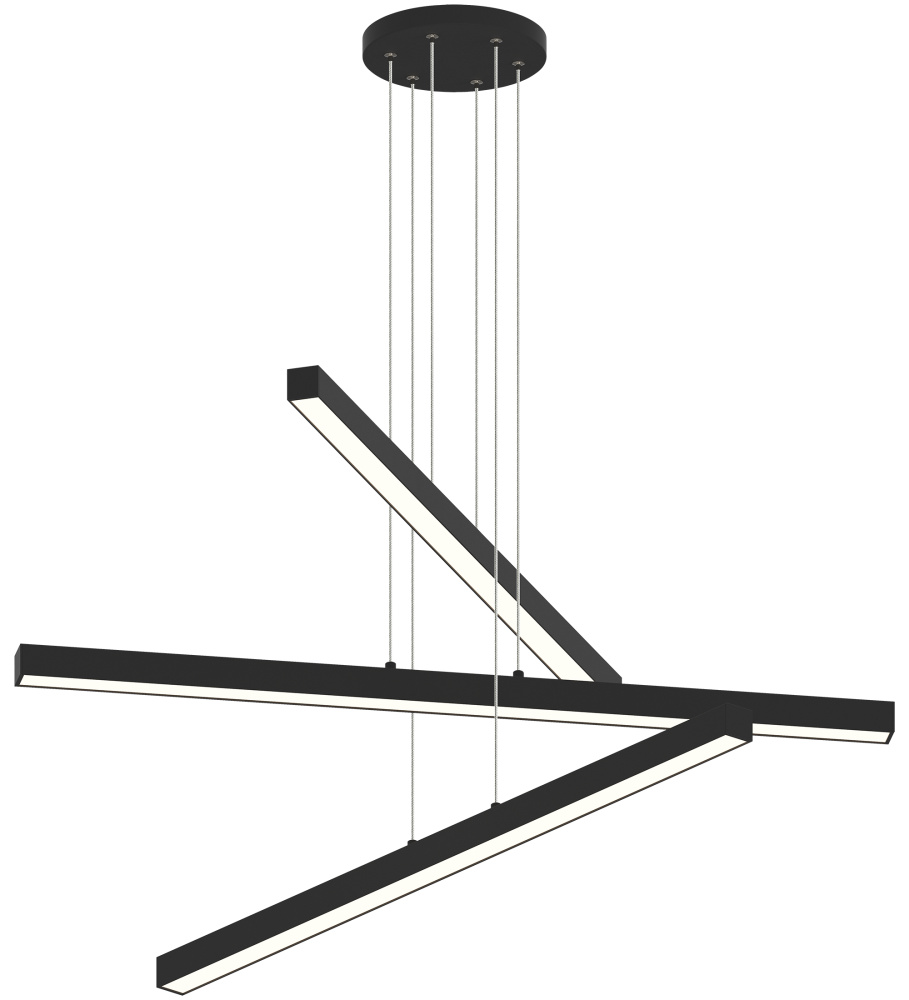 Presley Matte Black Chandelier