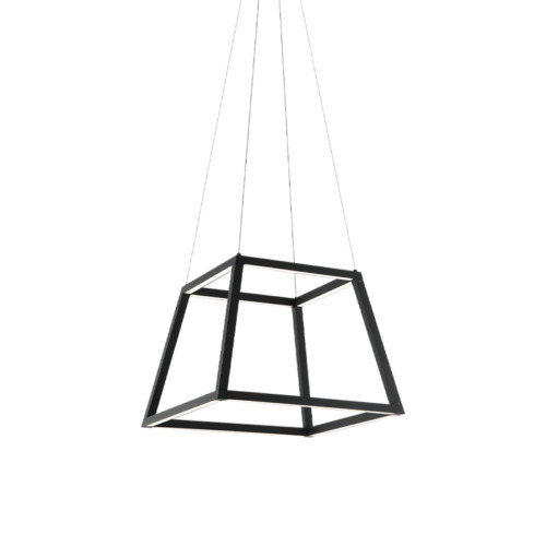 Carlington Matte Black Chandelier
