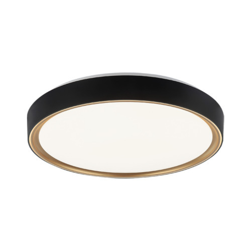 Alamus Aged Gold Brass + Matte Black Ceiling Mount