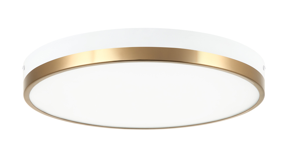 Tone White and Aged Gold Brass Ceiling Mount