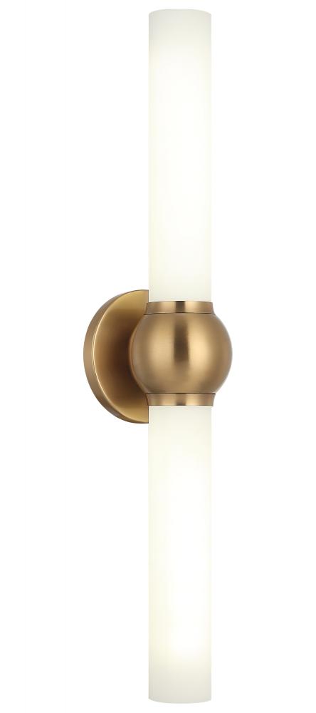 Pierce Aged Gold Brass Wall Sconce