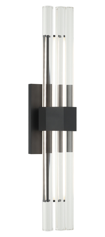 Krustallos Matte Black Wall Sconce
