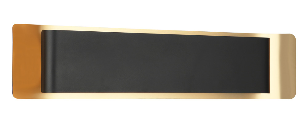 Kumilo Matte Black + Aged Gold Brass Wall Sconce