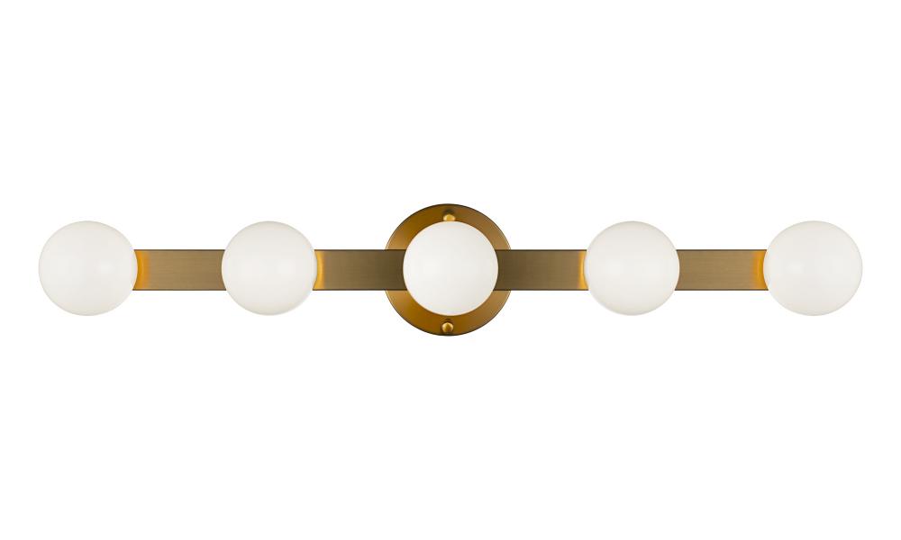 Pizzazz Aged Gold Brass Wall Sconce
