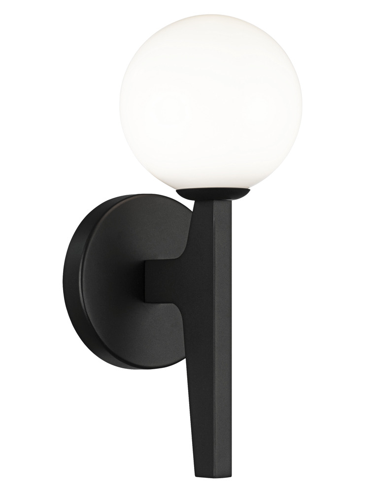 Scriben Matte Black Wall Sconce