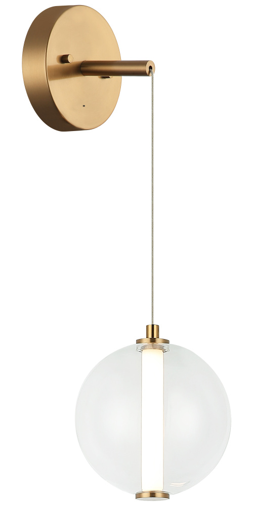 Belange Aged Gold Brass Wall Sconce