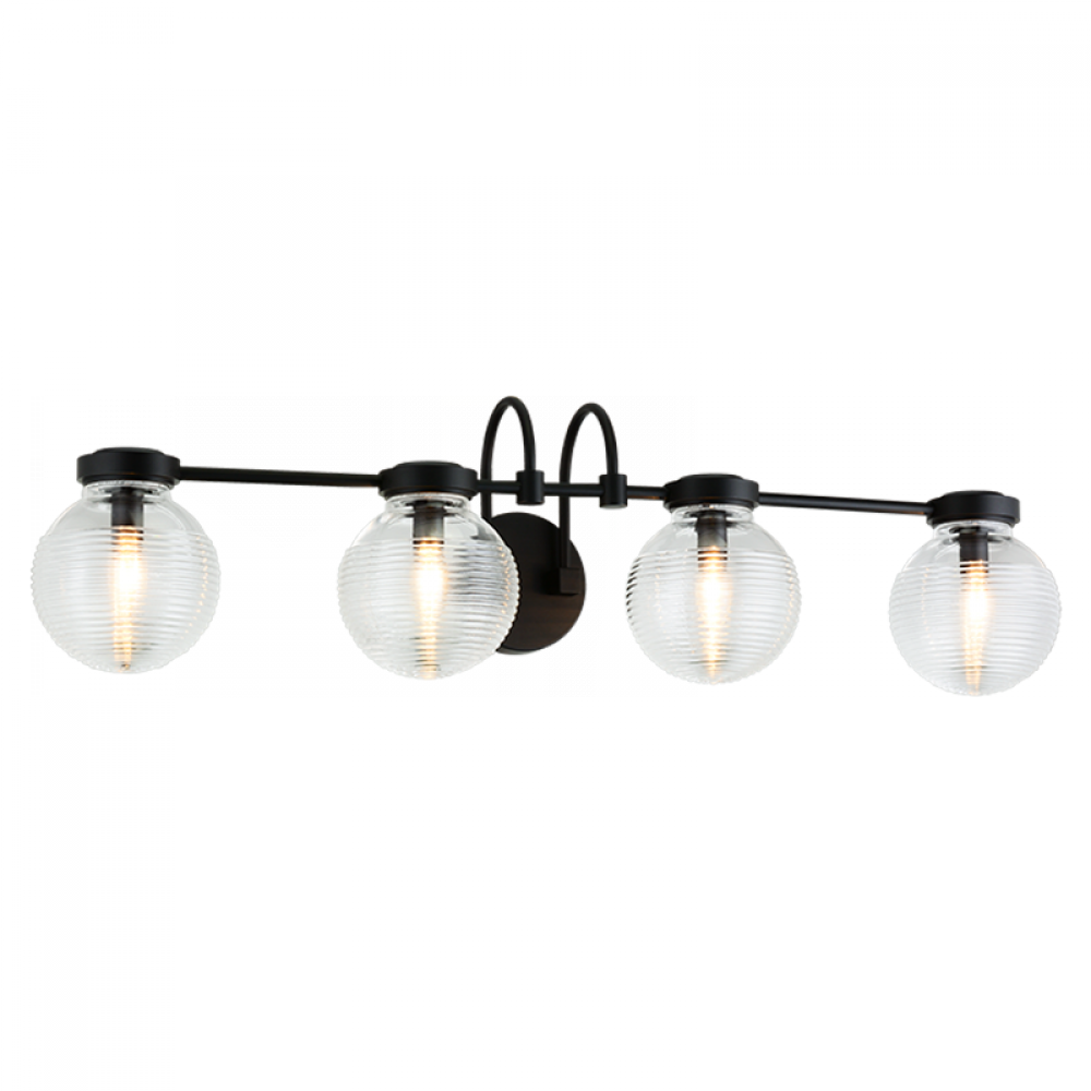 Ridge Matte Black Wall Sconce