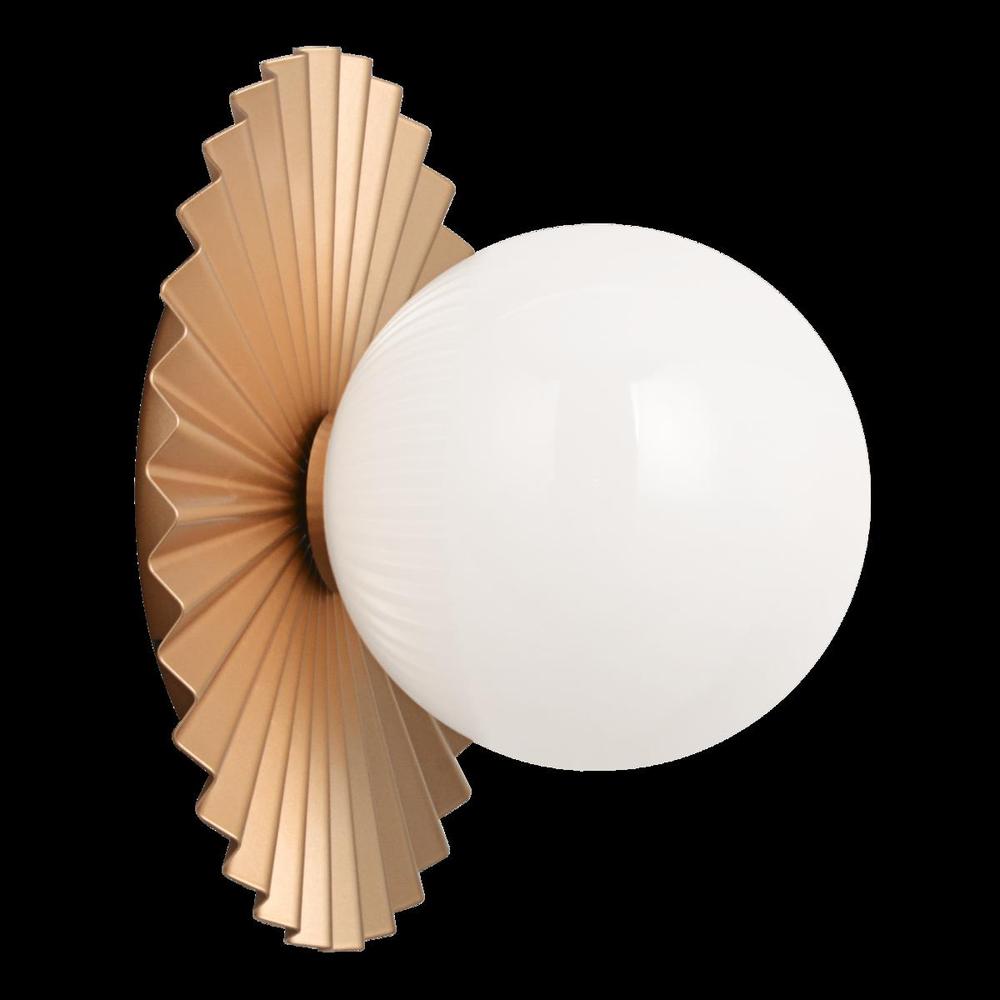 Modern Ruff Matte Gold Wall Sconce / Ceiling Mount
