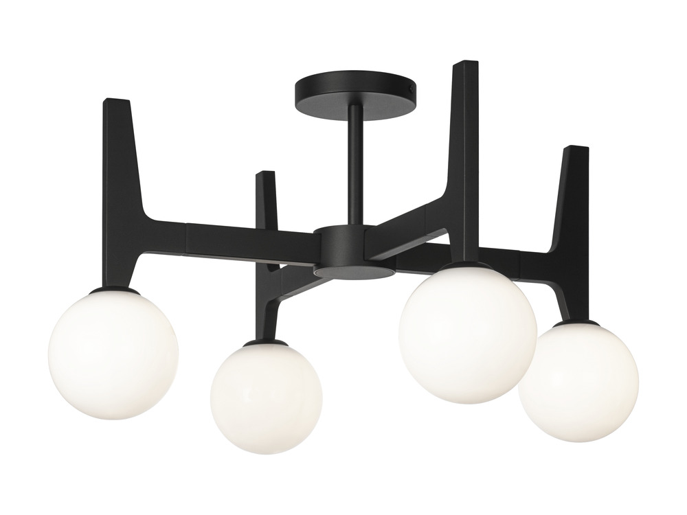Scriben Matte Black Ceiling Mount