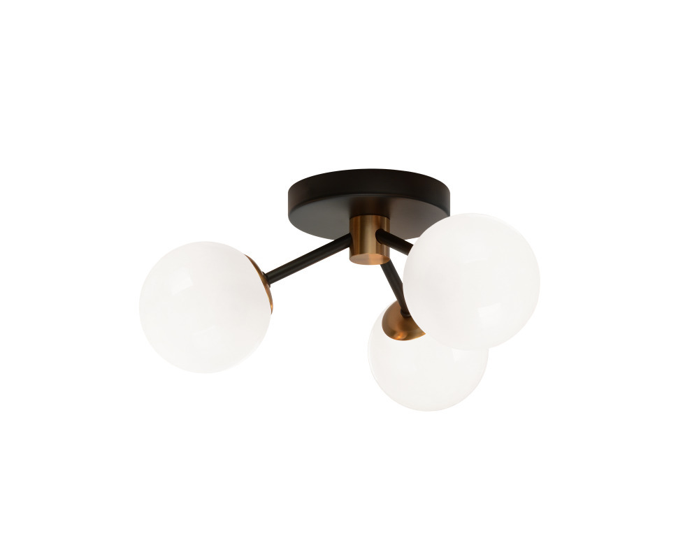 Novu Aged Gold Brass Ceiling Mount