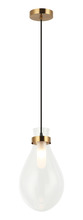 Matteo Lighting C31911AG - Seranna Aged Gold Brass Pendant
