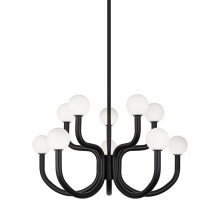 Matteo Lighting C34210MBOP - Joelle Matte Black Pendant