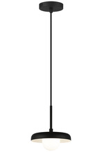 Matteo Lighting C34401MBOP - Creston Matte Black Pendant
