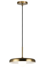 Matteo Lighting C34411AGOP - Creston Aged Gold Brass Pendant