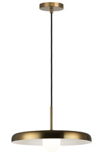 Matteo Lighting C34421AGOP - Creston Aged Gold Brass Pendant