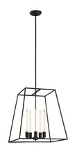 Matteo Lighting C57005RB - Candor Rusty Black Chandelier