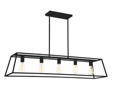 Matteo Lighting C57015RB - Candor Rusty Black Chandelier