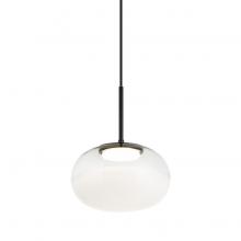 Matteo Lighting C60511MBWH - Jayce Matte Black Pendant