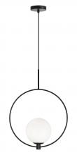 Matteo Lighting C71311BKOP - Averley Black Pendant