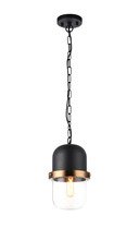 Matteo Lighting C73801MBCL - Tillie Matte Black Pendant