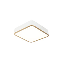 Matteo Lighting M10542WHAG - Ainslay White + Aged Gold Brass Ceiling Mount