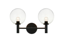 Matteo Lighting S06002BKCL - Cosmo Black Wall Sconce