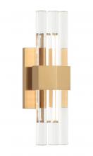 Matteo Lighting S06913AG - Krustallos Aged Gold Brass Wall Sconce