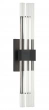 Matteo Lighting S06924MB - Krustallos Matte Black Wall Sconce