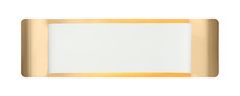 Matteo Lighting S10518WHAG - Kumilo White + Aged Gold Brass Wall Sconce