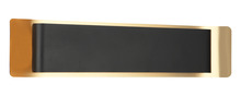 Matteo Lighting S10524MBAG - Kumilo Matte Black + Aged Gold Brass Wall Sconce