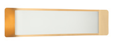 Matteo Lighting S10524WHAG - Kumilo White + Aged Gold Brass Wall Sconce
