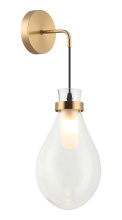 Matteo Lighting W31901AG - Seranna Aged Gold Brass Wall Sconce