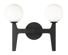 Matteo Lighting W34902MBOP - Scriben Matte Black Wall Sconce