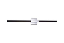 Matteo Lighting W64736MBCH - Lineare Matte Black and Chrome Wall Sconce