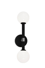 Matteo Lighting W75302BKOP - Stellar Black Wall Sconce
