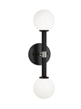 Matteo Lighting W75312BKOP - Stellar Black Wall Sconce