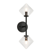 Matteo Lighting W81742BKCL - Novo Black Wall Sconce