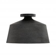 Capital Lighting 235311QY - 1-Light Tapered Metal Semi Flush in Quarry